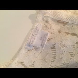 Anthropologie Jenny Yoo collection lace crop xs